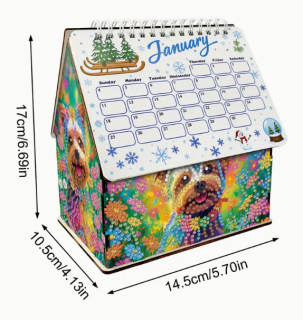 Diamond Painting Kalenderhaus 2026 Malteser Hund